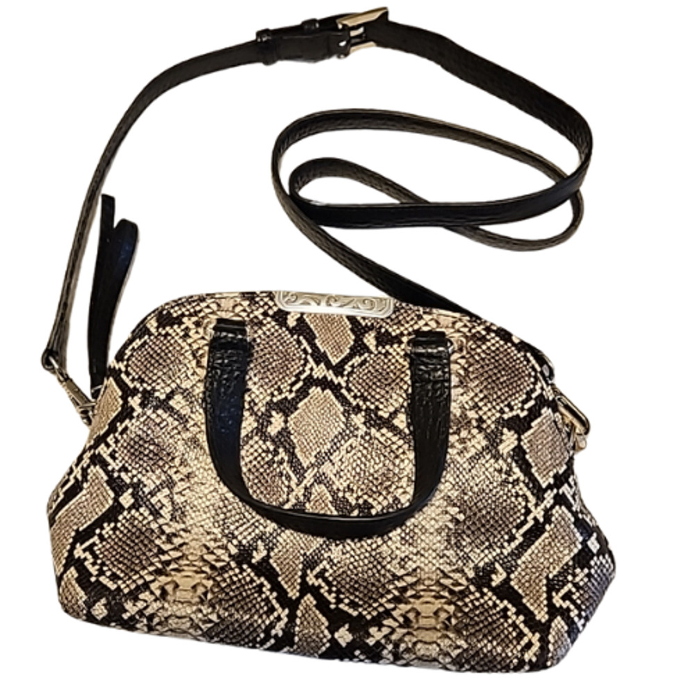 Brighton Snake Print Shoulder Bag Ronan Pre-Loved